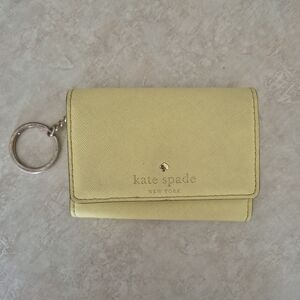 Kate Spade Yellow Wallet Keychain